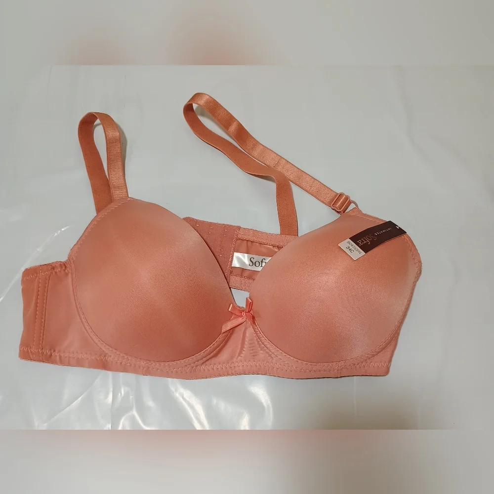 Sofra Soft & Comfy Coral Bra Nwt - Picture 1 of 2